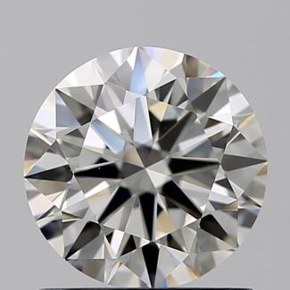 0.91 Carat Round I VVS2 EX GIA Natural Diamond