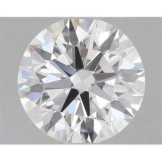 0.5 Carat Round F VVS2 EX GIA Natural Diamond