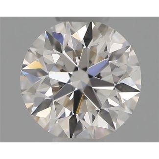 0.33 Carat Round H VVS2 EX IGI Natural Diamond