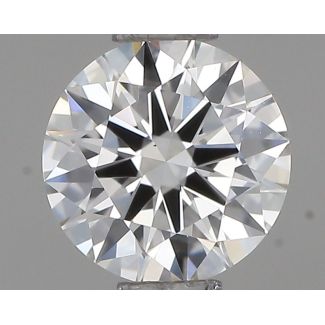 0.45 Carat Round F VS1 EX VG GIA Natural Diamond