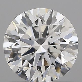 0.5 Carat Round D VVS2 EX GIA Natural Diamond