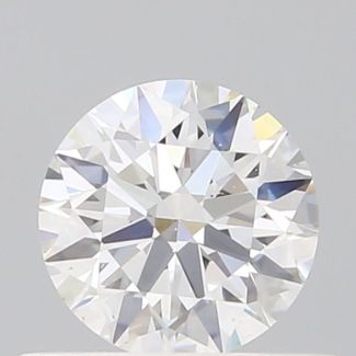 0.51 Carat Round F VS2 EX GIA Natural Diamond