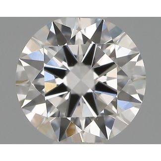 0.36 Carat Round H VVS2 EX GIA Natural Diamond