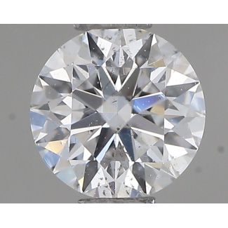 0.42 Carat Round D SI1 EX VG GIA Natural Diamond