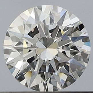 0.41 Carat Round F VS1 EX GIA Natural Diamond