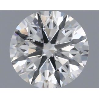 0.51 Carat Round F SI1 EX IGI Natural Diamond