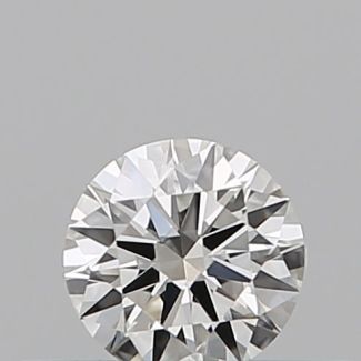 0.19 Carat Round H VVS1 EX GIA Natural Diamond