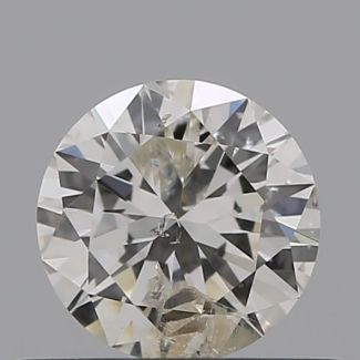 0.40 Carat Round I I2 VG GIA Natural Diamond