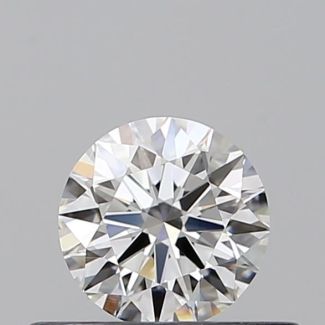 0.37 Carat Round F VS1 EX GIA Natural Diamond