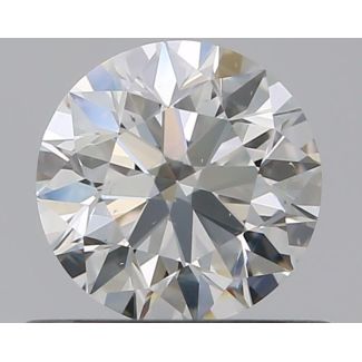 0.5 Carat Round H VS2 EX GIA Natural Diamond