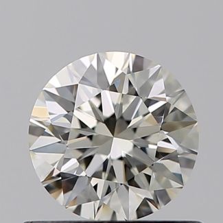 0.60 Carat Round J VVS2 G EX VG GIA Natural Diamond