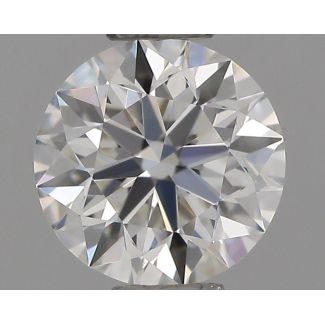 0.4 Carat Round H VVS2 EX VG GIA Natural Diamond