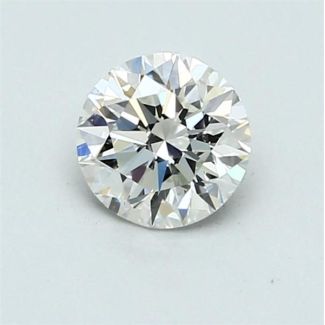 0.55 Carat Round H VVS2 EX GIA Natural Diamond