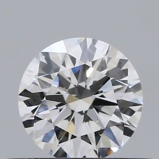 0.37 Carat Round F SI1 EX GIA Natural Diamond