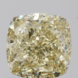 1.5 Carat Cushion Modified Fancy Brownish Yellow VS2 - EX VG GIA Natural Diamond