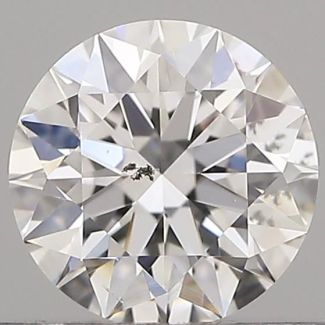 0.4 Carat Round E SI1 EX GIA Natural Diamond