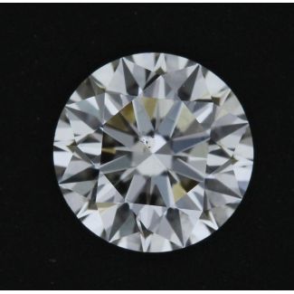 0.40 Carat Round I SI1 EX GIA Natural Diamond