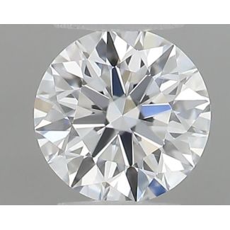 0.19 Carat Round F VVS1 EX VG GIA Natural Diamond