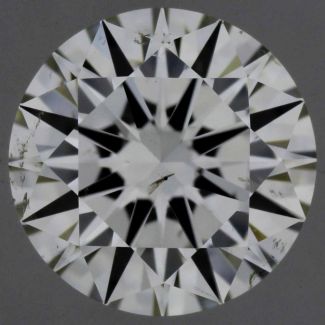 0.52 Carat Round J SI1 EX GIA Natural Diamond