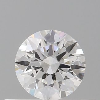 0.36 Carat Round D VVS1 EX GIA Natural Diamond