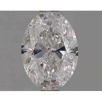 1.00 Carat Oval D SI2 - VG G GIA Natural Diamond