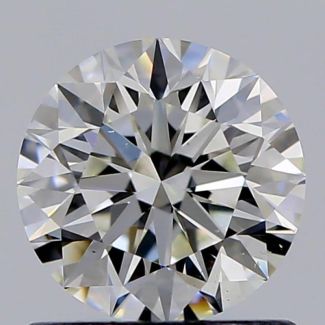 0.80 Carat Round I SI1 EX GIA Natural Diamond