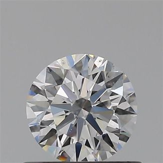 0.50 Carat Round E SI1 EX GIA Natural Diamond