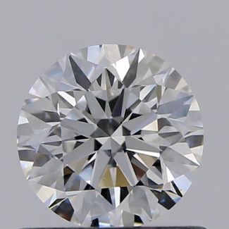 0.59 Carat Round D VS1 EX GIA Natural Diamond