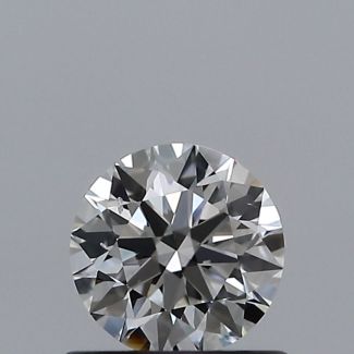 0.53 Carat Round F SI1 EX VG GIA Natural Diamond