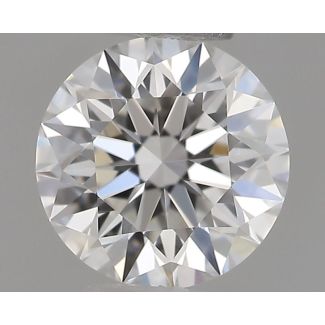 0.36 Carat Round F VVS1 EX GIA Natural Diamond