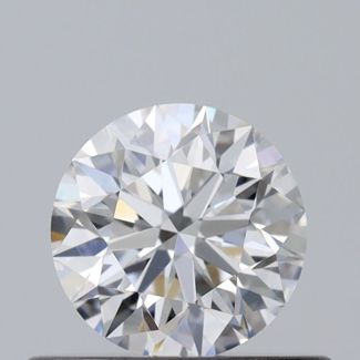 0.38 Carat Round E VVS2 EX GIA Natural Diamond