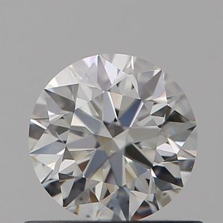 0.51 Carat Round H VS2 EX GIA Natural Diamond