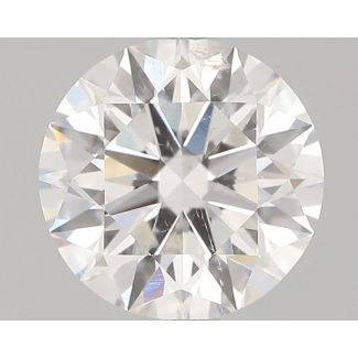 0.9 Carat Round H SI2 EX GIA Natural Diamond