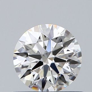 0.56 Carat Round H VS1 EX VG GIA Natural Diamond