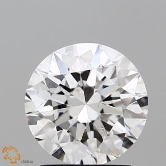 2.01 Carat Round E SI1 EX GIA Natural Diamond