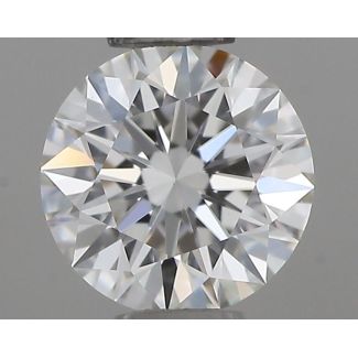 0.33 Carat Round F VVS2 EX IGI Natural Diamond