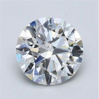 2.01 Carat Round G SI2 EX GIA Natural Diamond