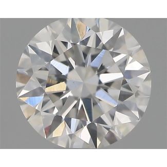 0.37 Carat Round F VS2 EX GIA Natural Diamond