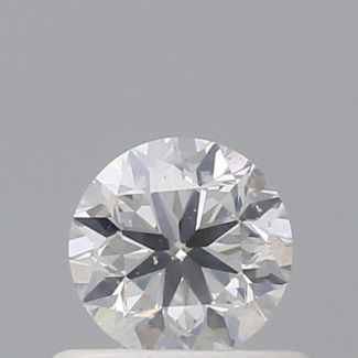 0.50 Carat Round F SI1 VG EX GIA Natural Diamond