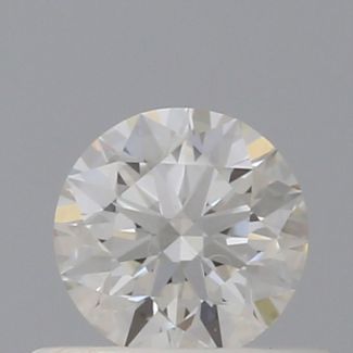 0.41 Carat Round I VVS1 EX GIA Natural Diamond