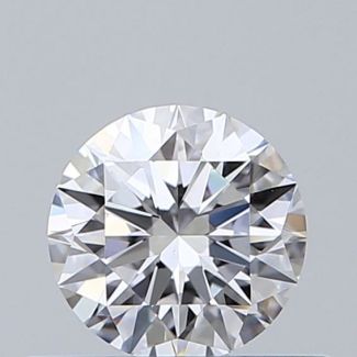 0.45 Carat Round D VVS2 EX VG GIA Natural Diamond