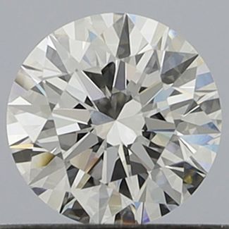 0.56 Carat Round D VVS1 EX GIA Natural Diamond