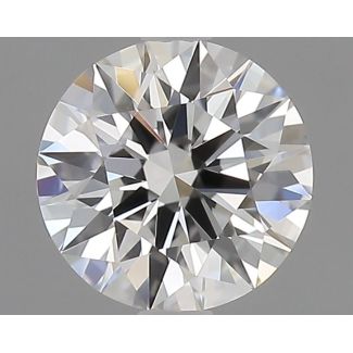 0.52 Carat Round F VVS2 EX GD GIA Natural Diamond