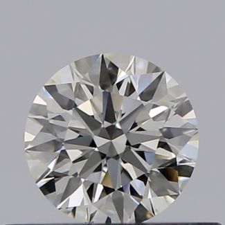 0.42 Carat Round J VVS1 EX GIA Natural Diamond