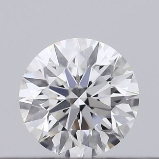 0.22 Carat Round E VVS1 EX GIA Natural Diamond