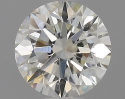 0.56 Carat Round I VS2 EX GIA Natural Diamond