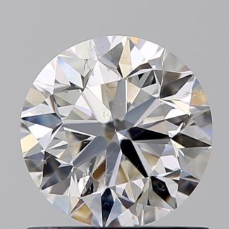 0.81 Carat Round F SI2 VG EX GIA Natural Diamond