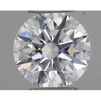 0.18 Carat Round D VVS1 EX GIA Natural Diamond