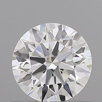 0.46 Carat Round D VVS2 EX GIA Natural Diamond