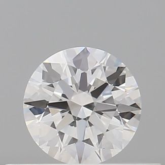 0.34 Carat Round D VVS1 EX GIA Natural Diamond